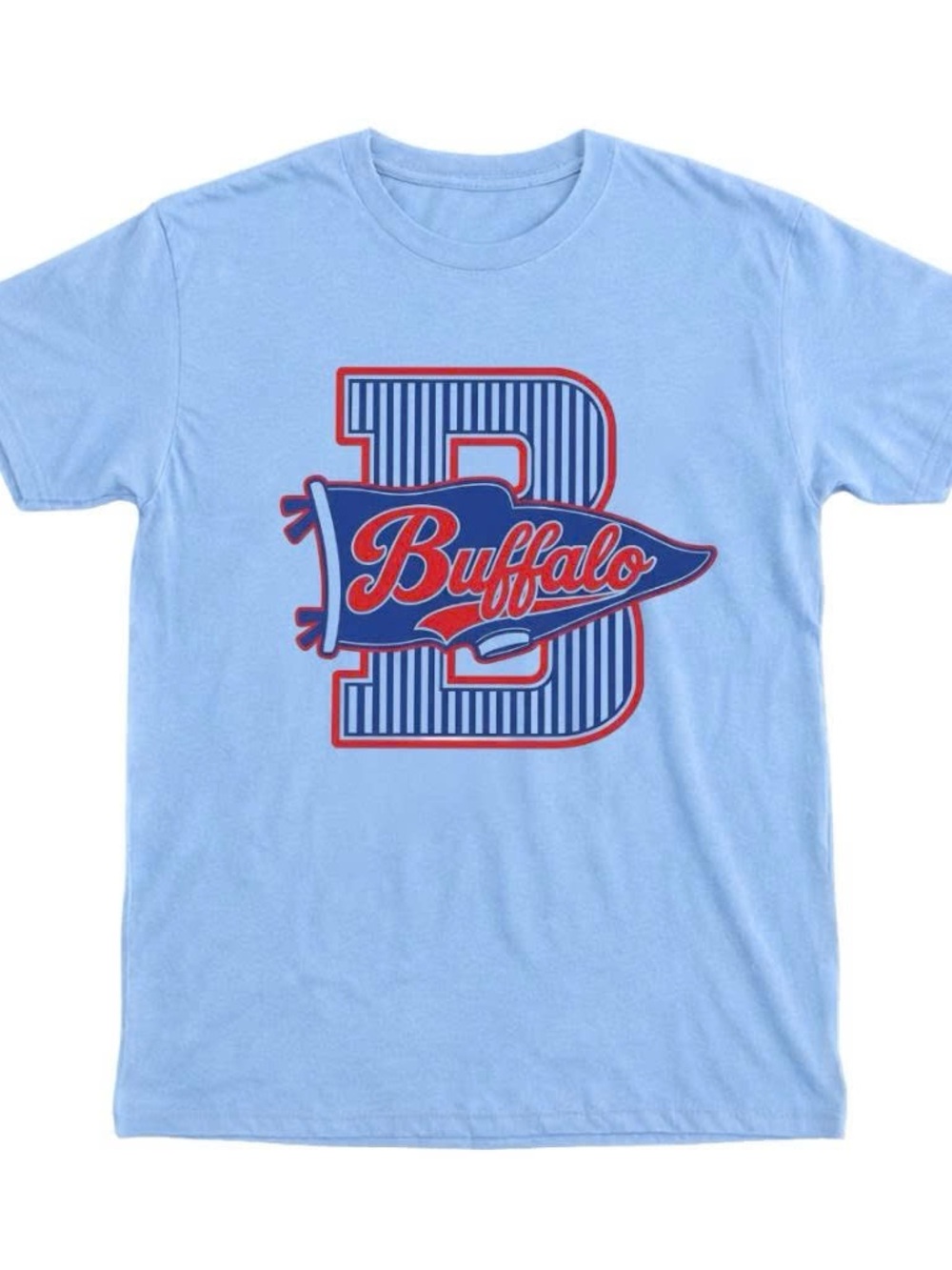 Buffalo Bills Light Blue Football Tee